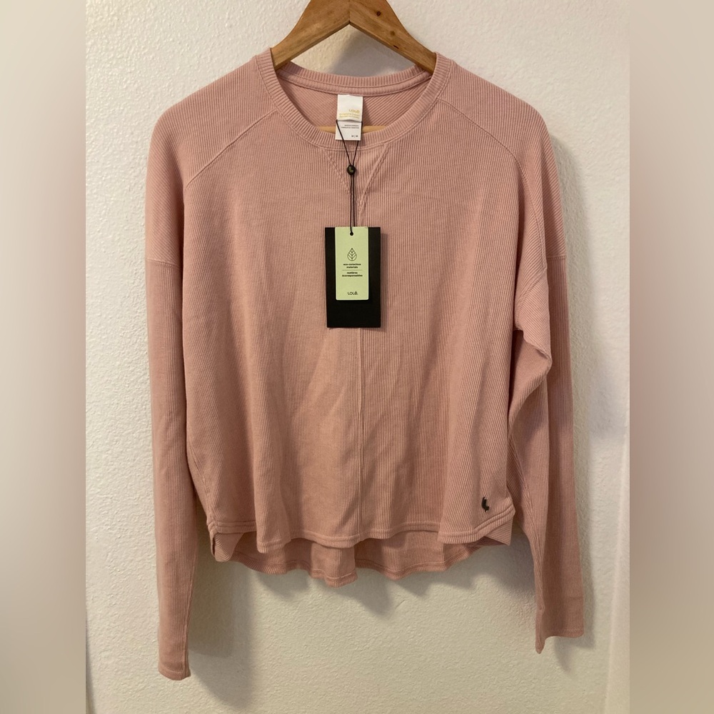 Lolë Pink Ribbed Top